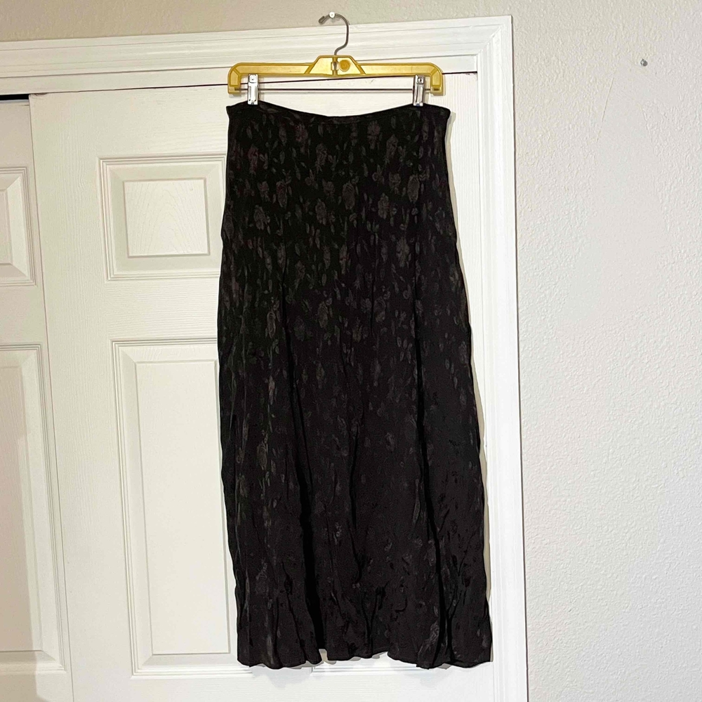 Vintage Laura Ashley Jacquard Gypsy Maxi Skirt Prairie Bohemian